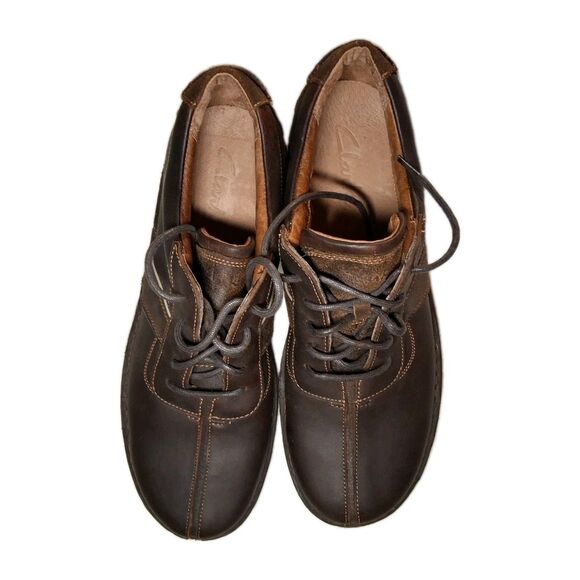 Clarks Active Air Brown Leather Oxford Shoes Men\'s 13 M main image 4
